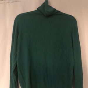 Vintage Hunter green cashmere turtleneck